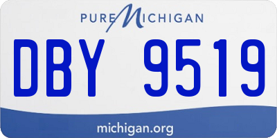 MI license plate DBY9519