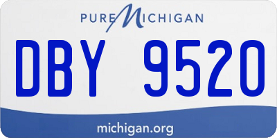 MI license plate DBY9520
