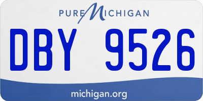 MI license plate DBY9526