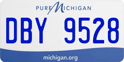 MI license plate DBY9528
