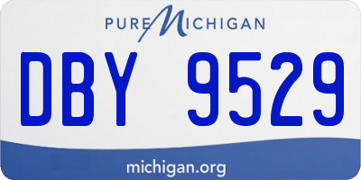 MI license plate DBY9529