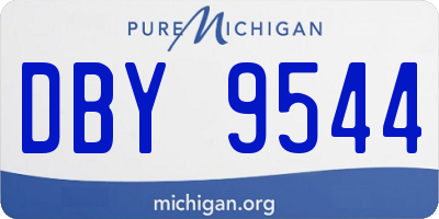 MI license plate DBY9544