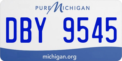 MI license plate DBY9545