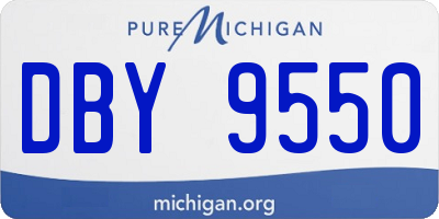 MI license plate DBY9550