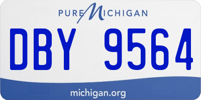 MI license plate DBY9564