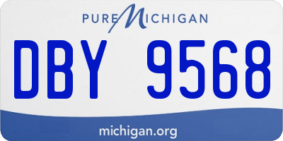 MI license plate DBY9568