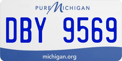 MI license plate DBY9569