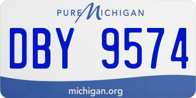 MI license plate DBY9574