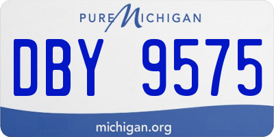 MI license plate DBY9575