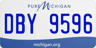 MI license plate DBY9596
