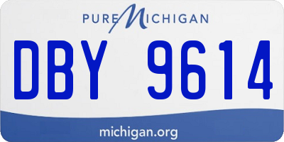 MI license plate DBY9614