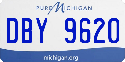 MI license plate DBY9620