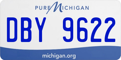 MI license plate DBY9622