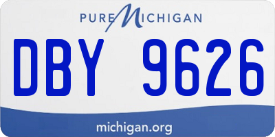 MI license plate DBY9626