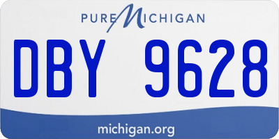 MI license plate DBY9628