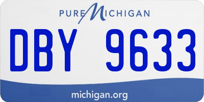 MI license plate DBY9633