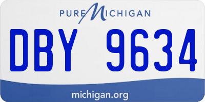 MI license plate DBY9634