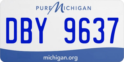 MI license plate DBY9637