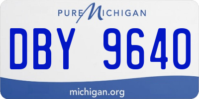 MI license plate DBY9640