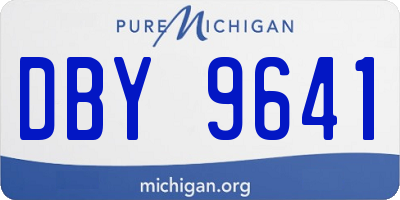 MI license plate DBY9641