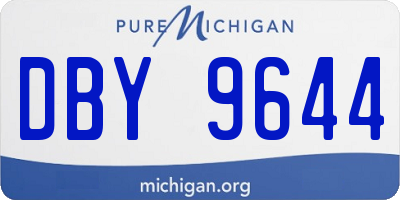 MI license plate DBY9644