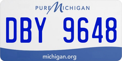 MI license plate DBY9648