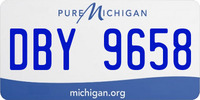 MI license plate DBY9658