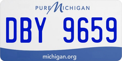 MI license plate DBY9659