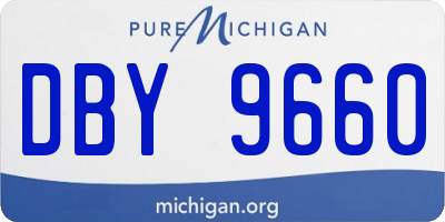 MI license plate DBY9660