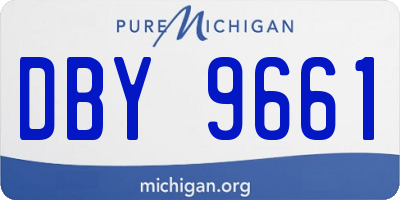 MI license plate DBY9661