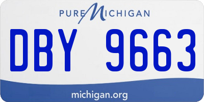 MI license plate DBY9663