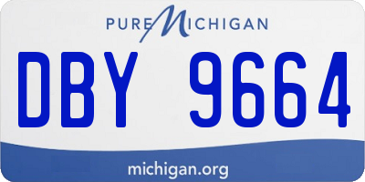 MI license plate DBY9664