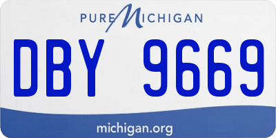 MI license plate DBY9669