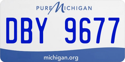 MI license plate DBY9677