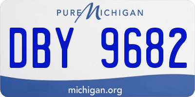 MI license plate DBY9682