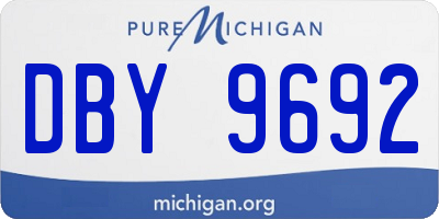 MI license plate DBY9692