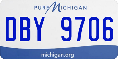 MI license plate DBY9706