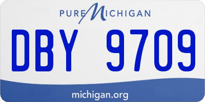 MI license plate DBY9709