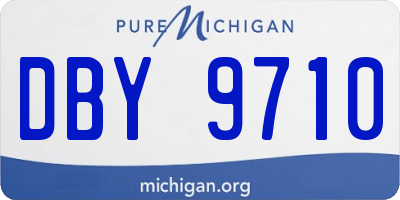 MI license plate DBY9710