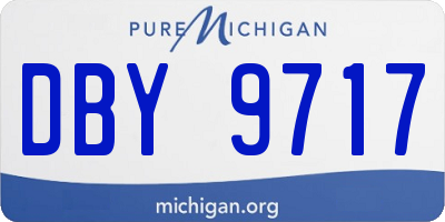 MI license plate DBY9717