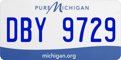MI license plate DBY9729