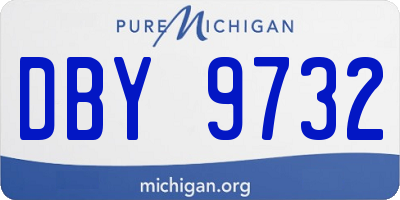 MI license plate DBY9732
