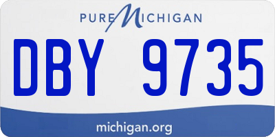 MI license plate DBY9735