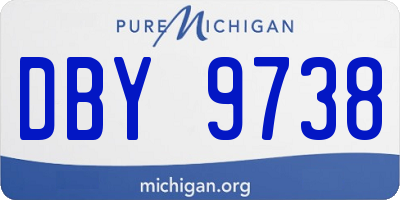 MI license plate DBY9738