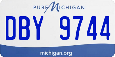 MI license plate DBY9744