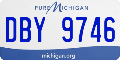 MI license plate DBY9746
