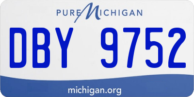 MI license plate DBY9752