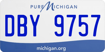 MI license plate DBY9757