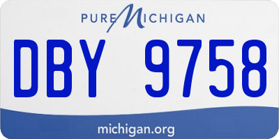 MI license plate DBY9758