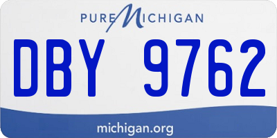 MI license plate DBY9762